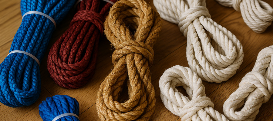 tipos de cuerdas y rafias